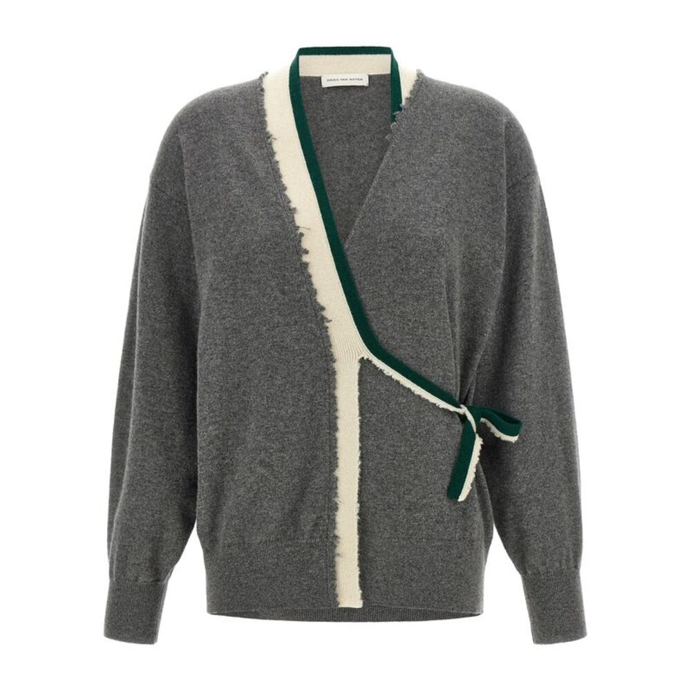 Dries Van Noten Gray Cashmere Women's Cardigan